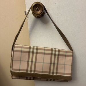 Burberry Pink Nova Check Handbag (authentic)